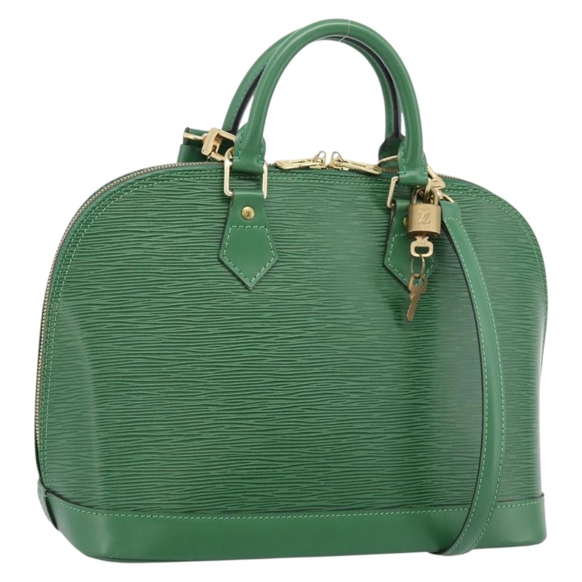 LOUIS VUITTON Epi Alma Hand Bag Borneo Green M52144 LV Auth 206682V