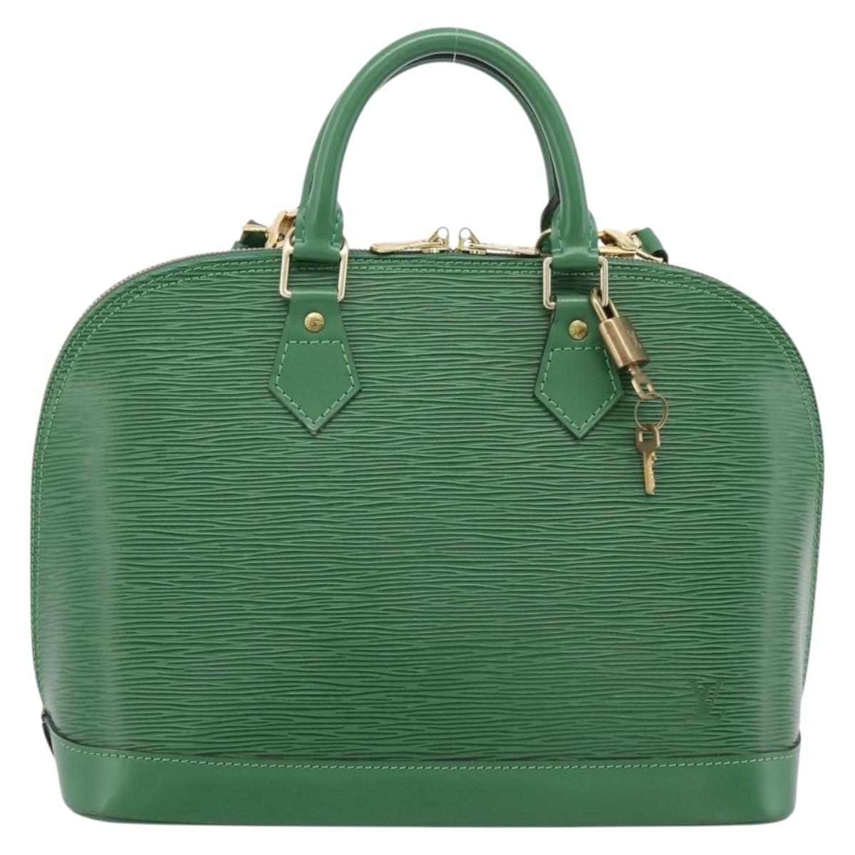 LOUIS VUITTON Epi Alma Hand Bag Borneo Green M52144 LV Auth 206682V