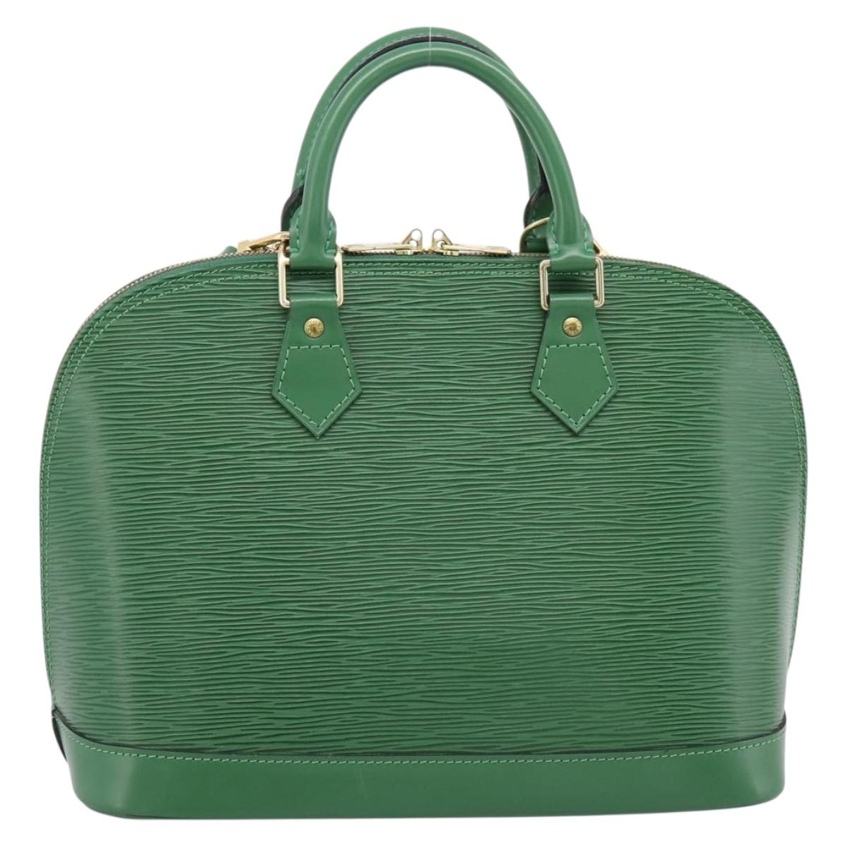LOUIS VUITTON Epi Alma Hand Bag Borneo Green M52144 LV Auth 206682V