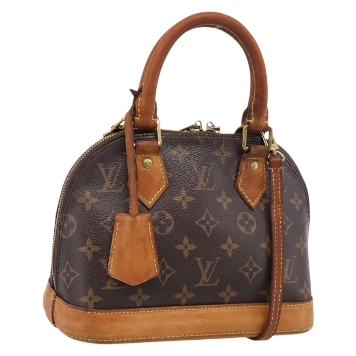 LOUIS VUITTON Monogram Alma BB Hand Bag M53152 LV Auth 206687