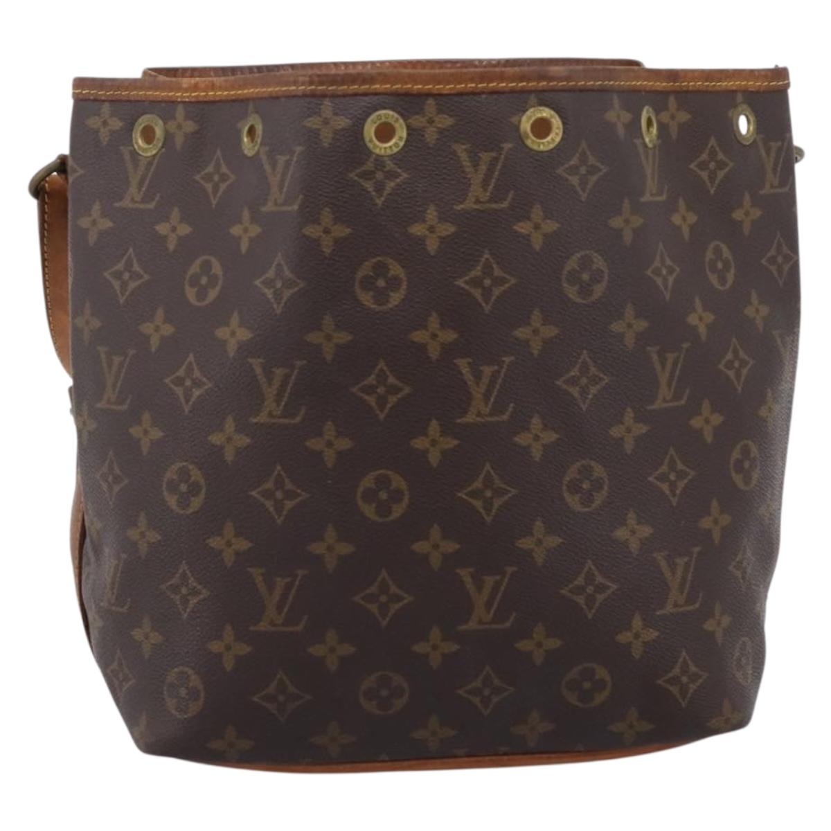 LOUIS VUITTON Monogram Petit Noe Shoulder Bag M42226 LV Auth 206692