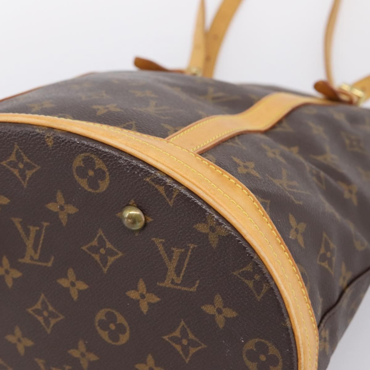 LOUIS VUITTON Monogram Bucket GM Shoulder Bag M42236 LV Auth 206695