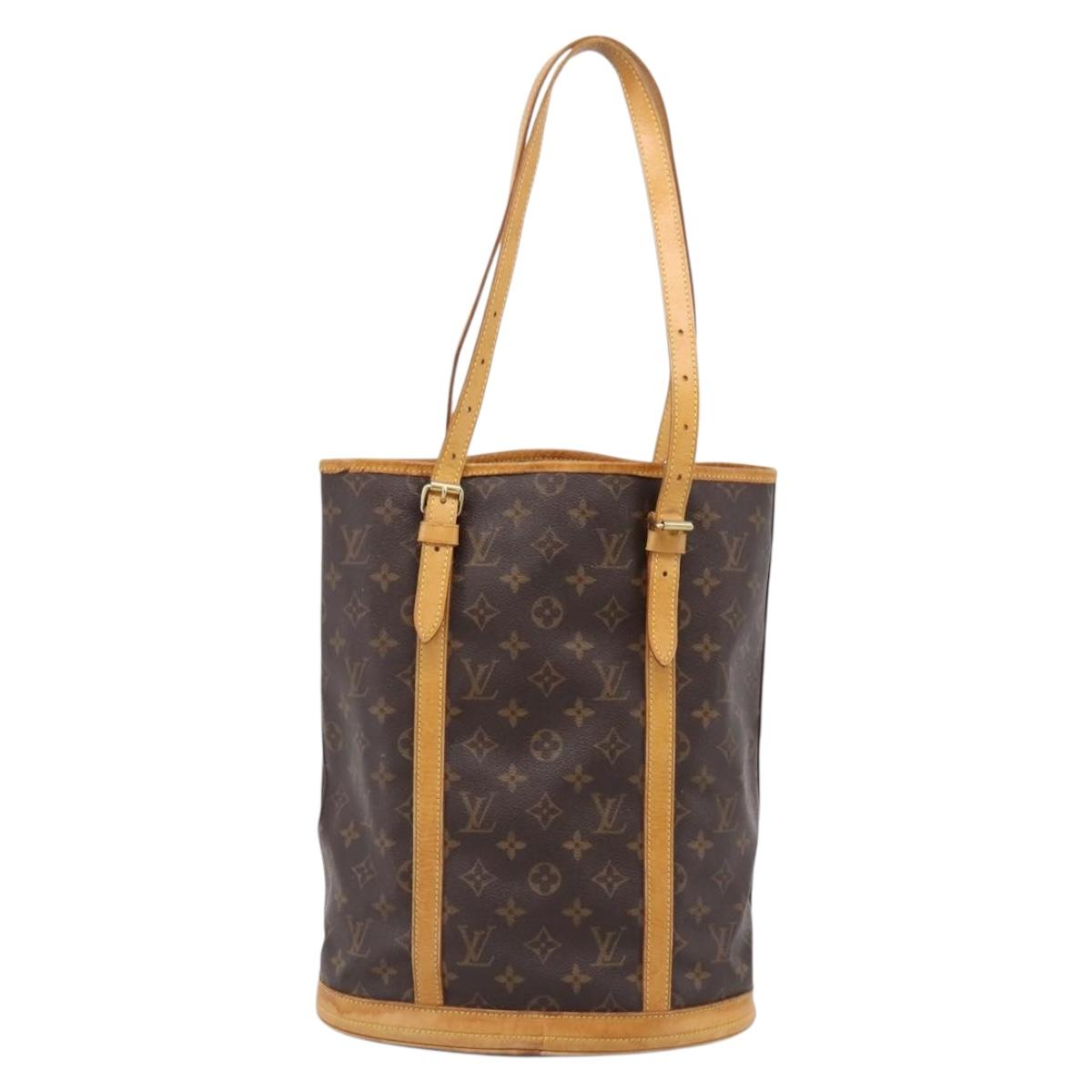 LOUIS VUITTON Monogram Bucket GM Shoulder Bag M42236 LV Auth 206695