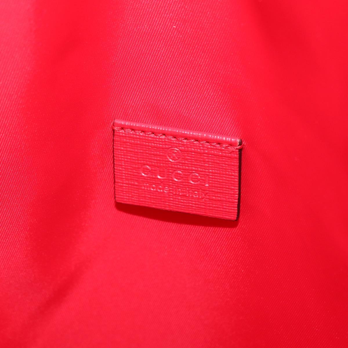 GUCCI GG Supreme Yuko Higuchi Backpack PVC Beige Red 550775 Auth 206696SAM