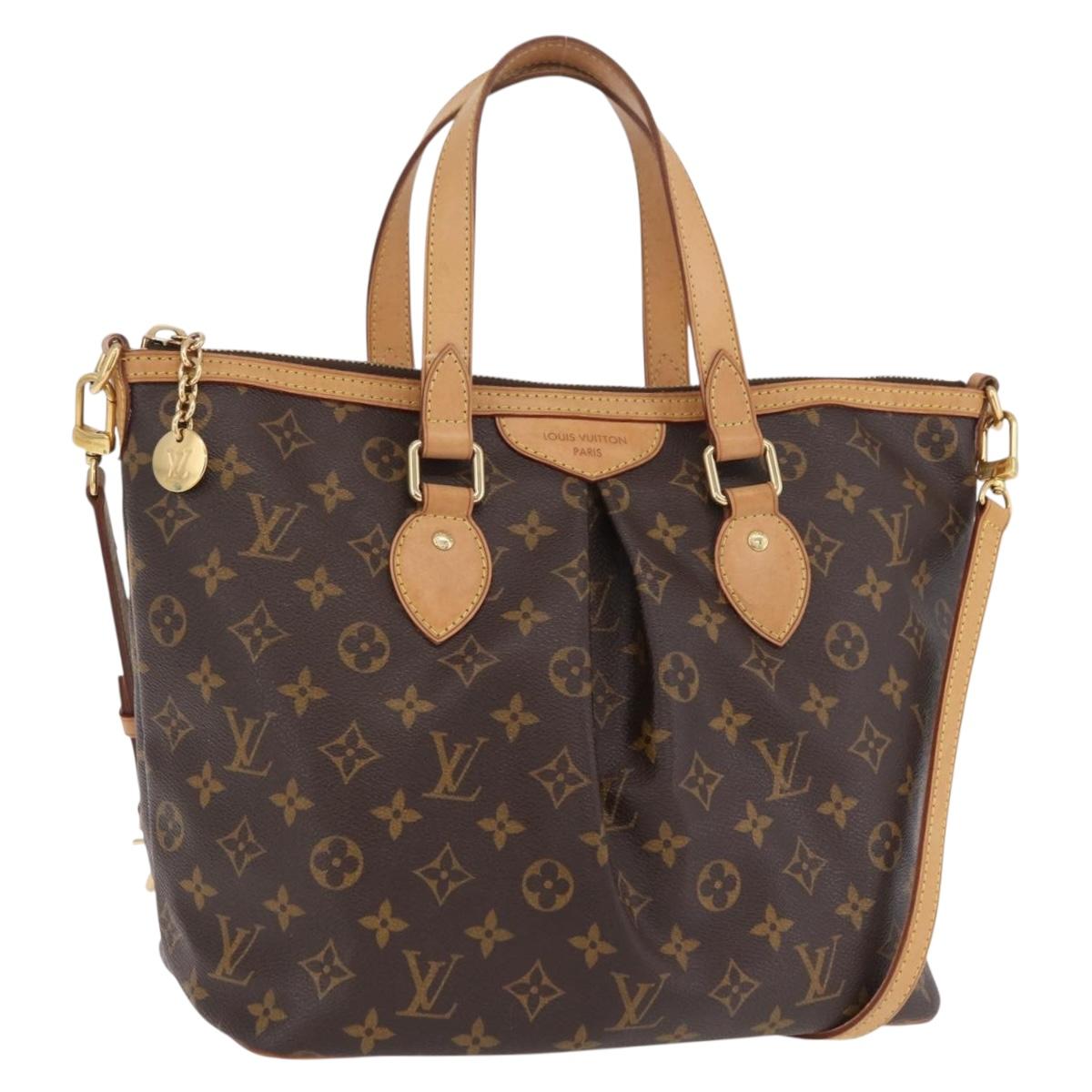 LOUIS VUITTON Monogram Palermo PM Tote Bag M40145 LV Auth 206711V