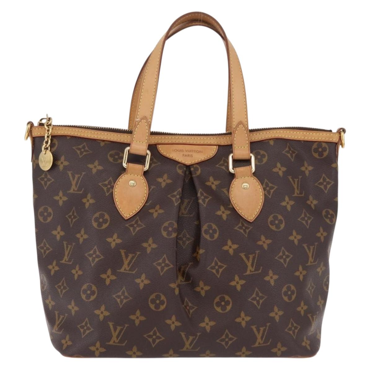 LOUIS VUITTON Monogram Palermo PM Tote Bag M40145 LV Auth 206711V