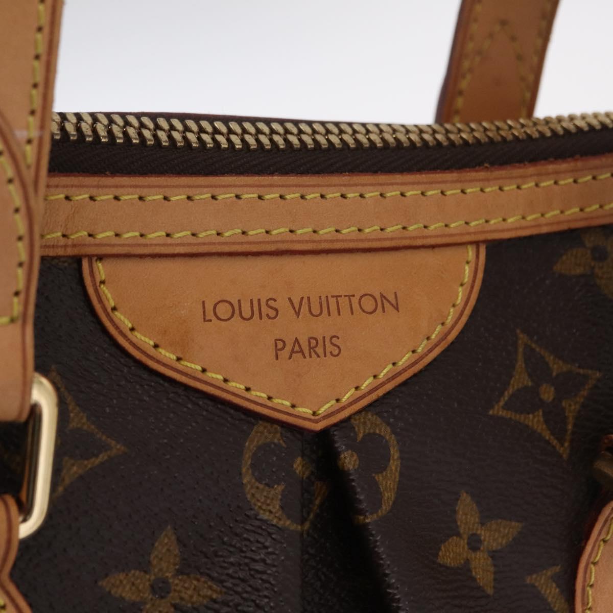 LOUIS VUITTON Monogram Palermo PM Tote Bag M40145 LV Auth 206711V