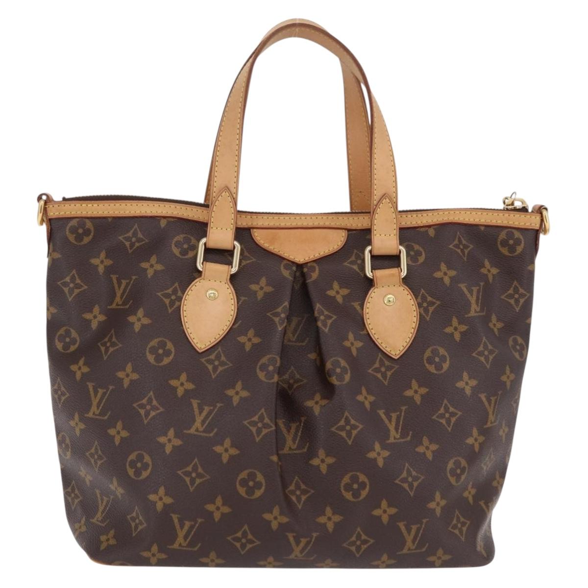 LOUIS VUITTON Monogram Palermo PM Tote Bag M40145 LV Auth 206711V