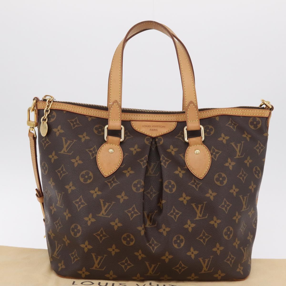 LOUIS VUITTON Monogram Palermo PM Tote Bag M40145 LV Auth 206711V