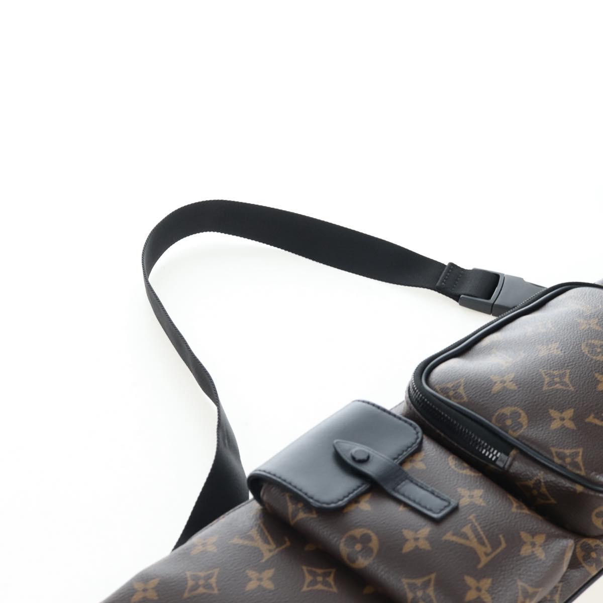 LOUIS VUITTON Monogram Macassar Christopher Bum Bag M45337 LV Auth 206714V