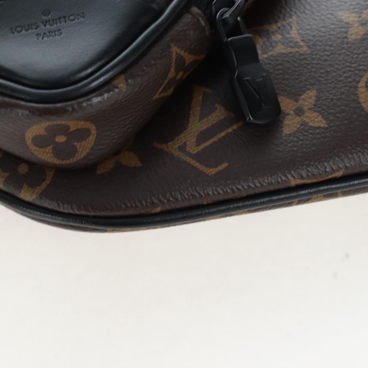 LOUIS VUITTON Monogram Macassar Christopher Bum Bag M45337 LV Auth 206714V
