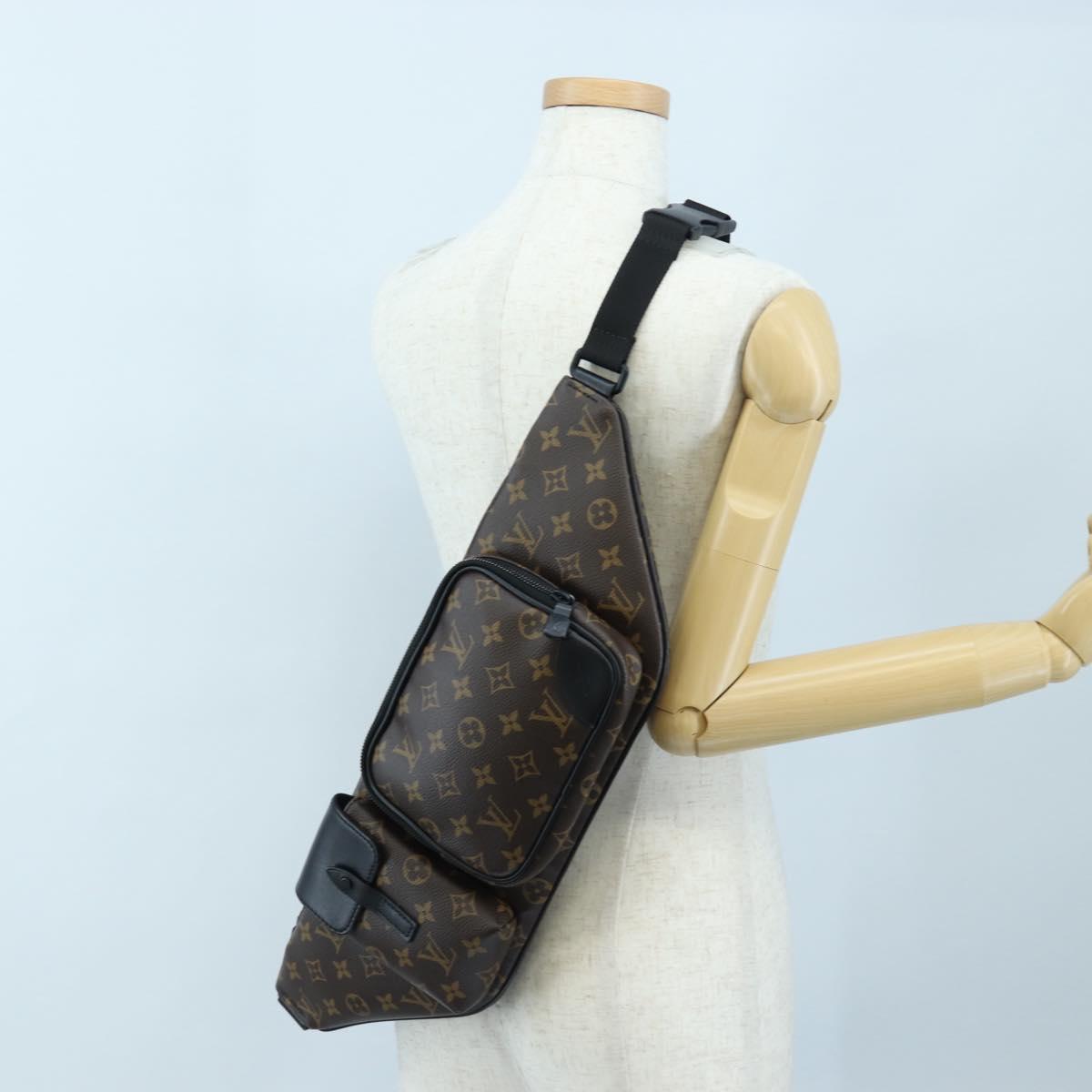 LOUIS VUITTON Monogram Macassar Christopher Bum Bag M45337 LV Auth 206714V