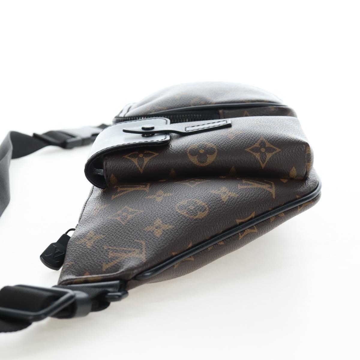 LOUIS VUITTON Monogram Macassar Christopher Bum Bag M45337 LV Auth 206714V
