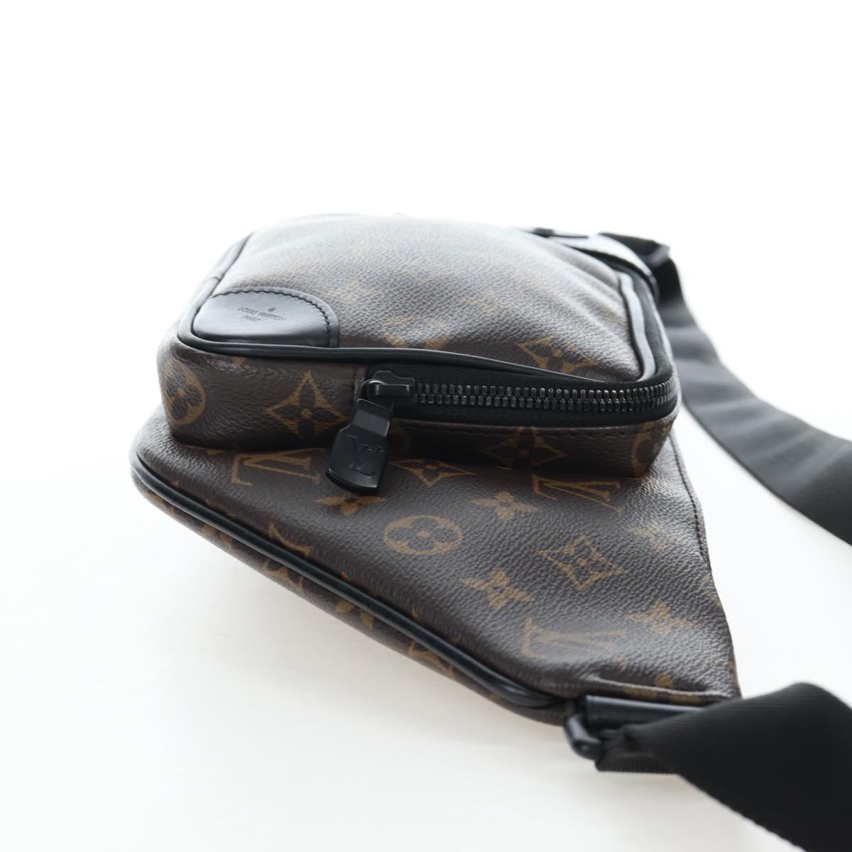 LOUIS VUITTON Monogram Macassar Christopher Bum Bag M45337 LV Auth 206714V