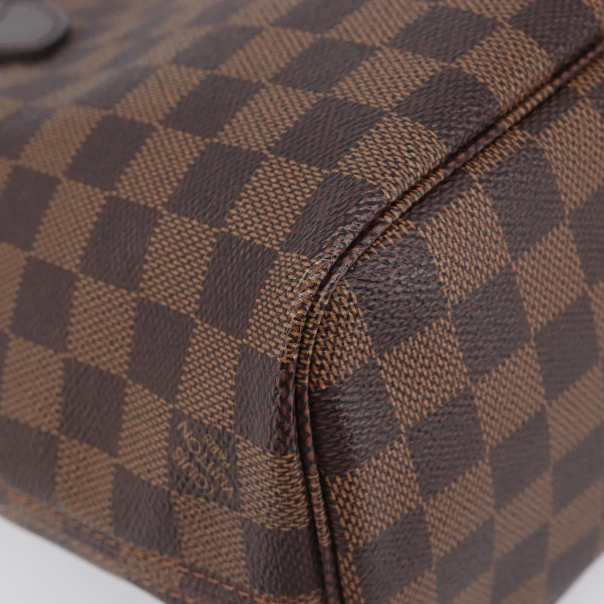 LOUIS VUITTON Damier Ebene Neverfull PM Tote Bag N51109 LV Auth 206715V