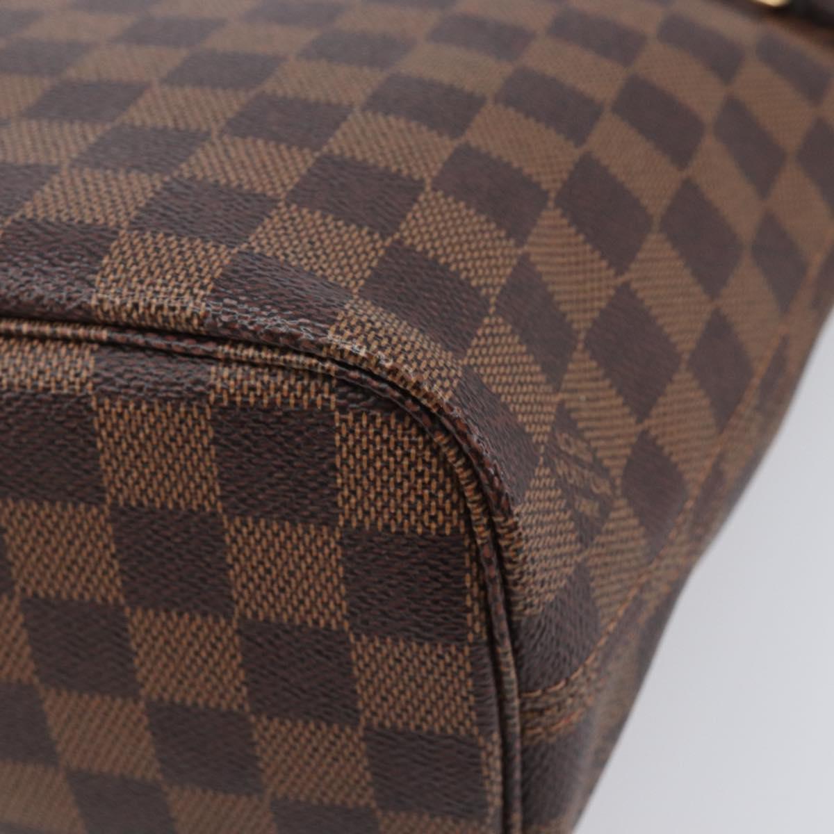 LOUIS VUITTON Damier Ebene Neverfull PM Tote Bag N51109 LV Auth 206715V