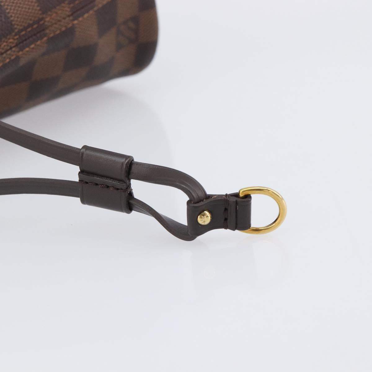 LOUIS VUITTON Damier Ebene Neverfull PM Tote Bag N51109 LV Auth 206715V