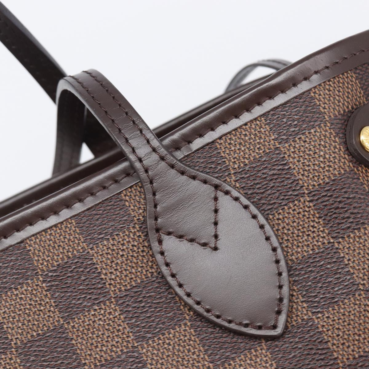 LOUIS VUITTON Damier Ebene Neverfull PM Tote Bag N51109 LV Auth 206715V