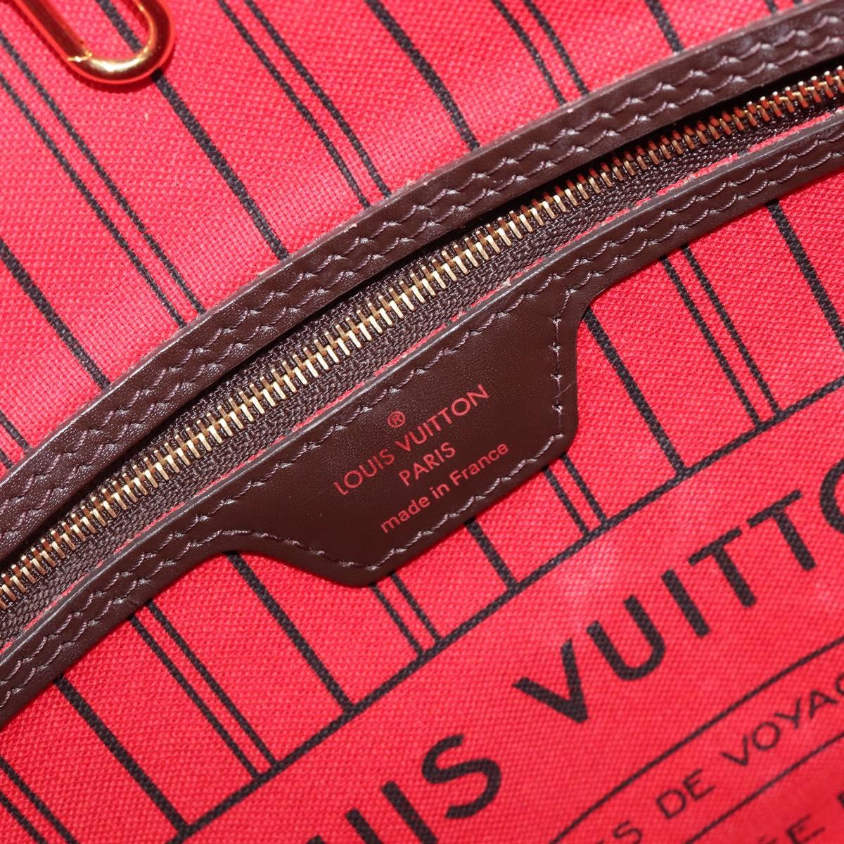 LOUIS VUITTON Damier Ebene Neverfull PM Tote Bag N51109 LV Auth 206715V