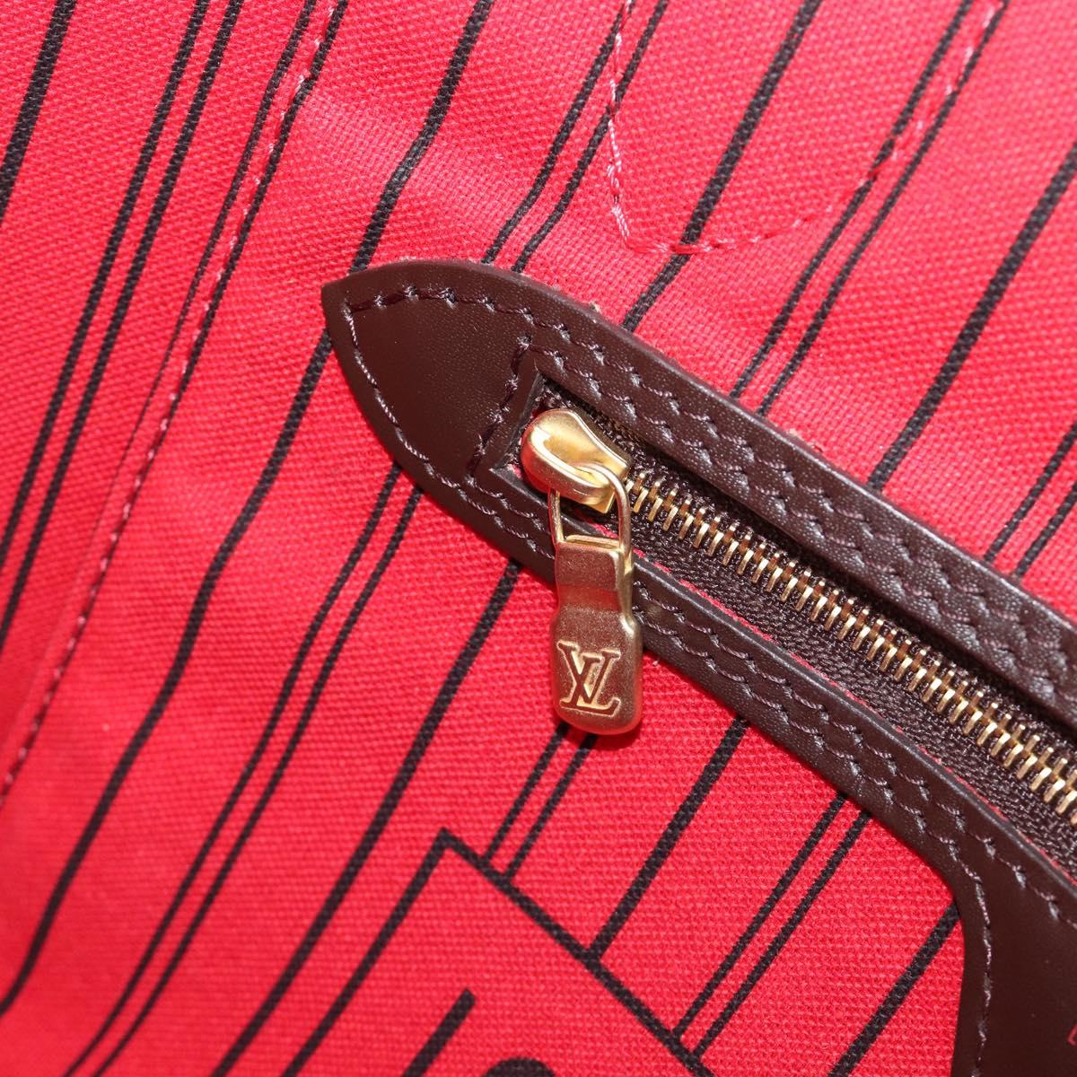 LOUIS VUITTON Damier Ebene Neverfull PM Tote Bag N51109 LV Auth 206715V