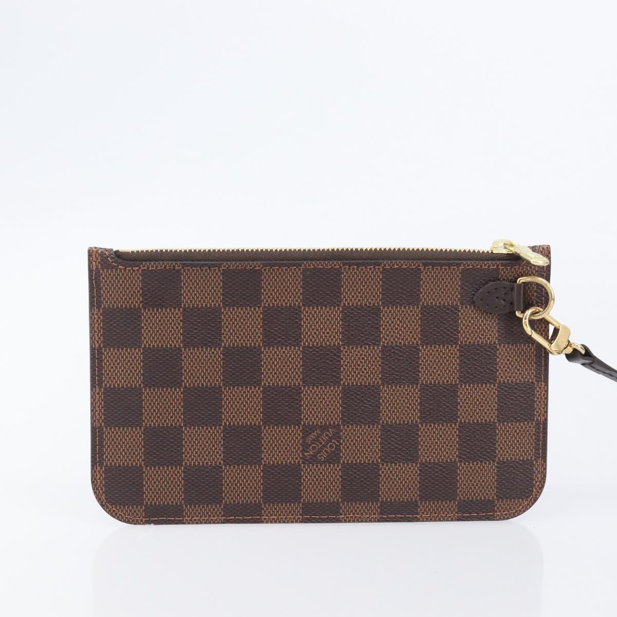 LOUIS VUITTON Damier Ebene Neverfull PM Tote Bag N51109 LV Auth 206715V