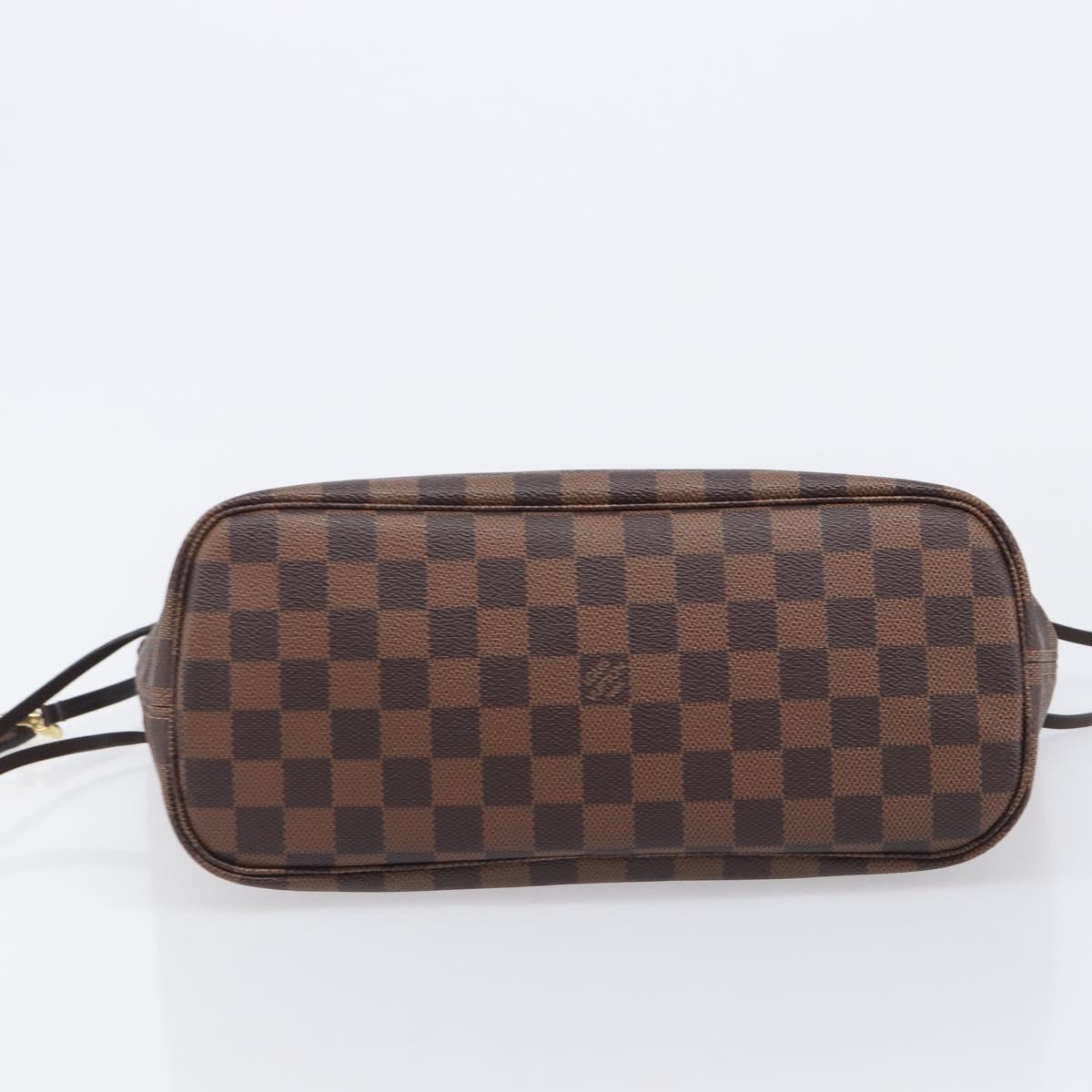 LOUIS VUITTON Damier Ebene Neverfull PM Tote Bag N51109 LV Auth 206715V