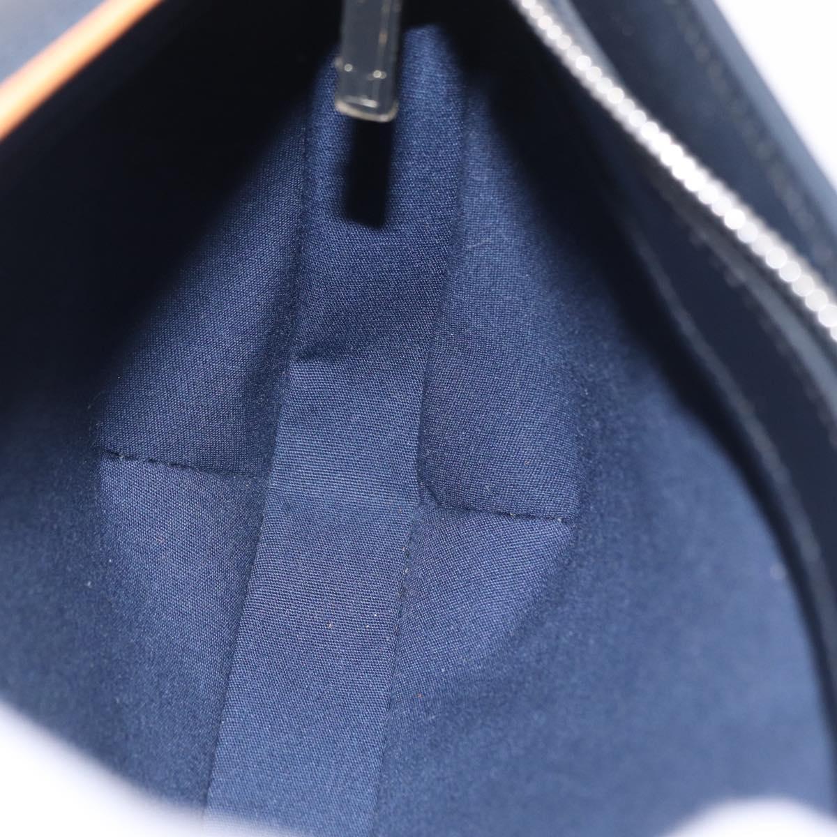 LOUIS VUITTON Monogram Mat Fowler Hand Bag Navy M55145 LV Auth 206717V