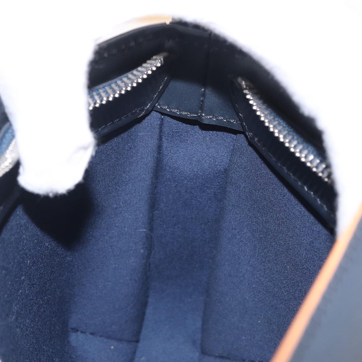 LOUIS VUITTON Monogram Mat Fowler Hand Bag Navy M55145 LV Auth 206717V