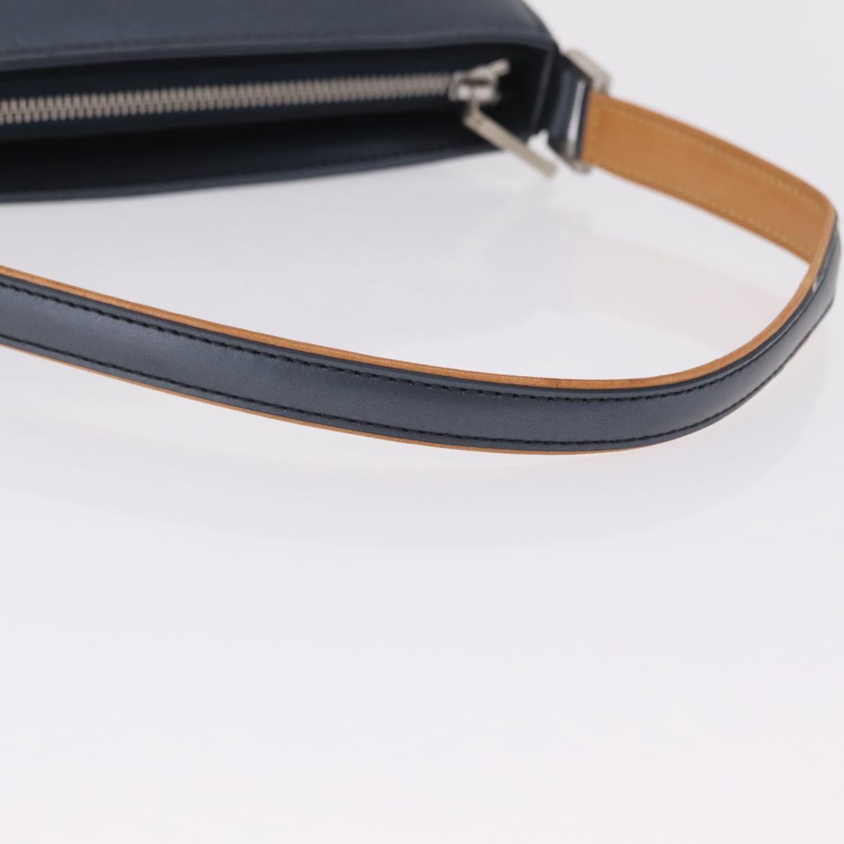 LOUIS VUITTON Monogram Mat Fowler Hand Bag Navy M55145 LV Auth 206717V