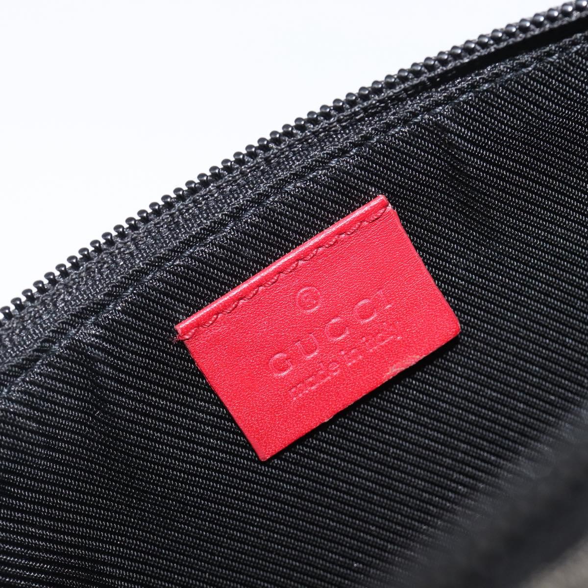 GUCCI GG Canvas Accessory Pouch Navy Gold 039 1103 Auth 206723A