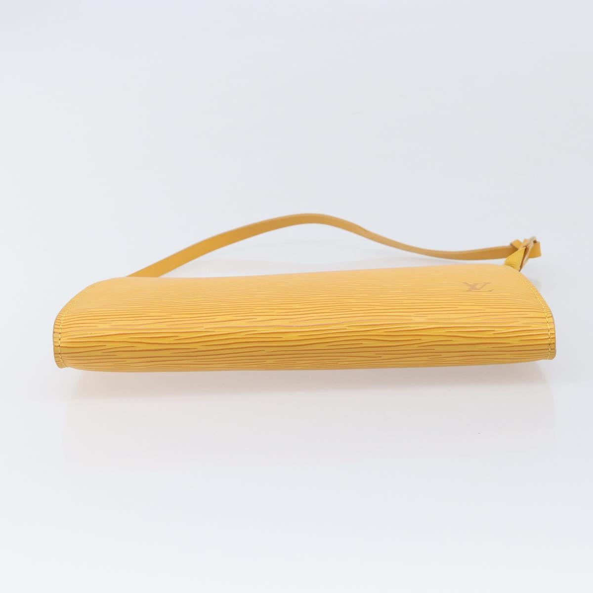 LOUIS VUITTON Epi Pochette Accessoires Pouch Yellow M52989 LV Auth 206757V