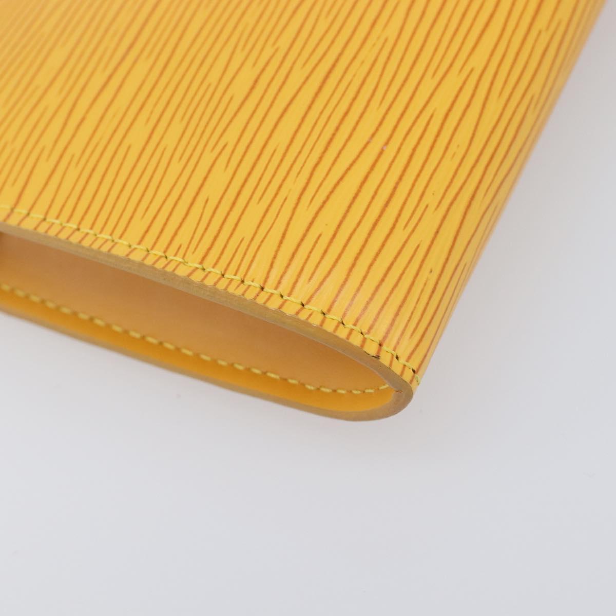LOUIS VUITTON Epi Pochette Accessoires Pouch Yellow M52989 LV Auth 206757V