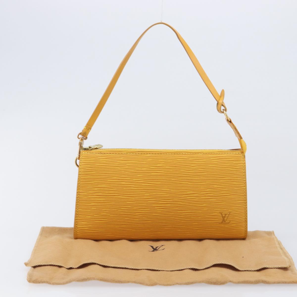 LOUIS VUITTON Epi Pochette Accessoires Pouch Yellow M52989 LV Auth 206757V