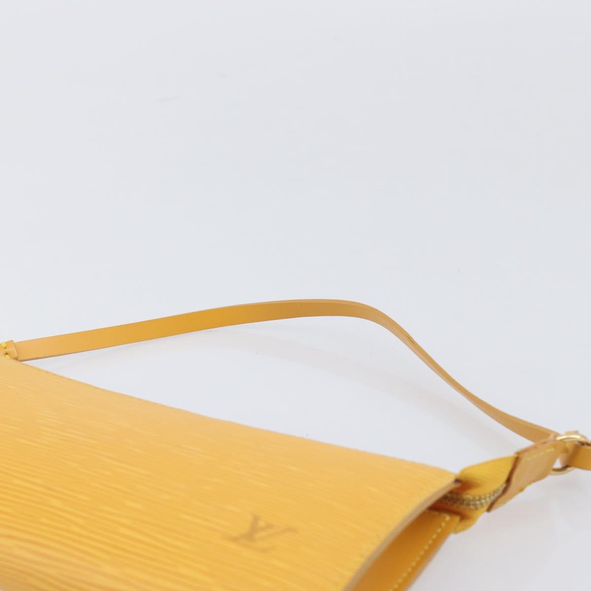 LOUIS VUITTON Epi Pochette Accessoires Pouch Yellow M52989 LV Auth 206757V