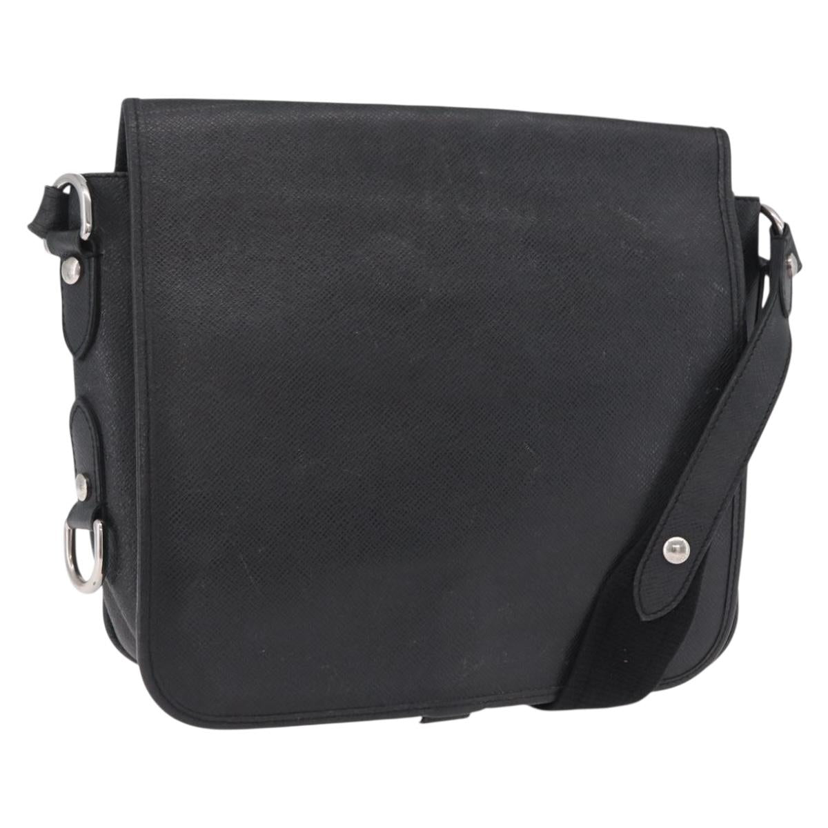 LOUIS VUITTON Taiga Andrei Shoulder Bag Ardoise M32482 LV Auth 206759