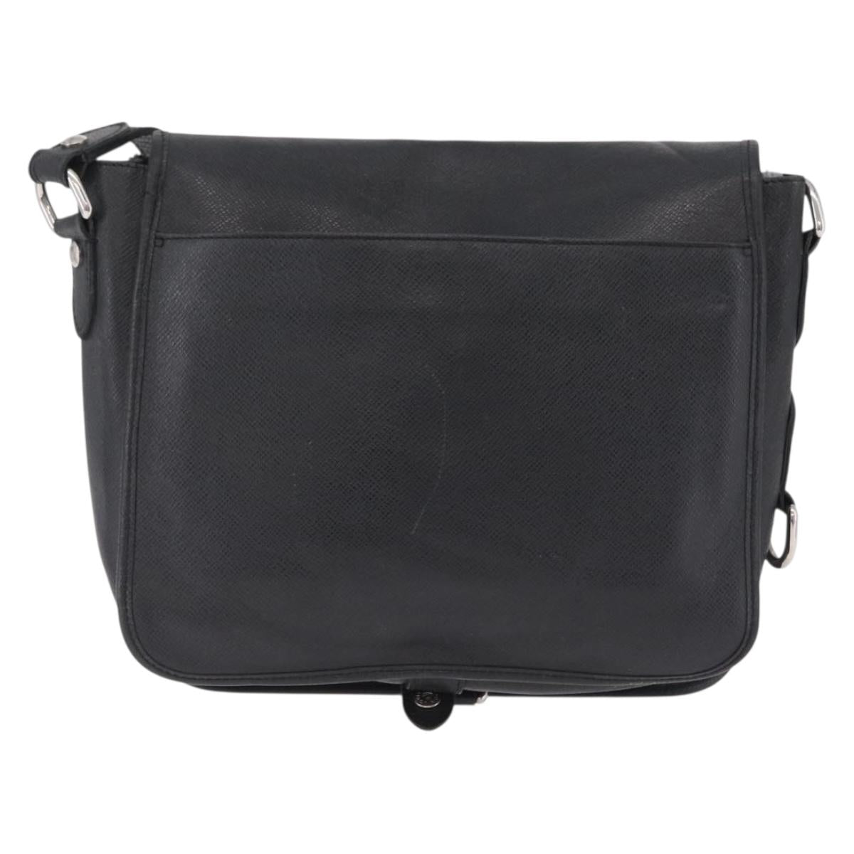 LOUIS VUITTON Taiga Andrei Shoulder Bag Ardoise M32482 LV Auth 206759
