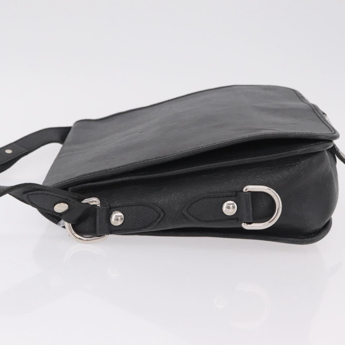 LOUIS VUITTON Taiga Andrei Shoulder Bag Ardoise M32482 LV Auth 206759