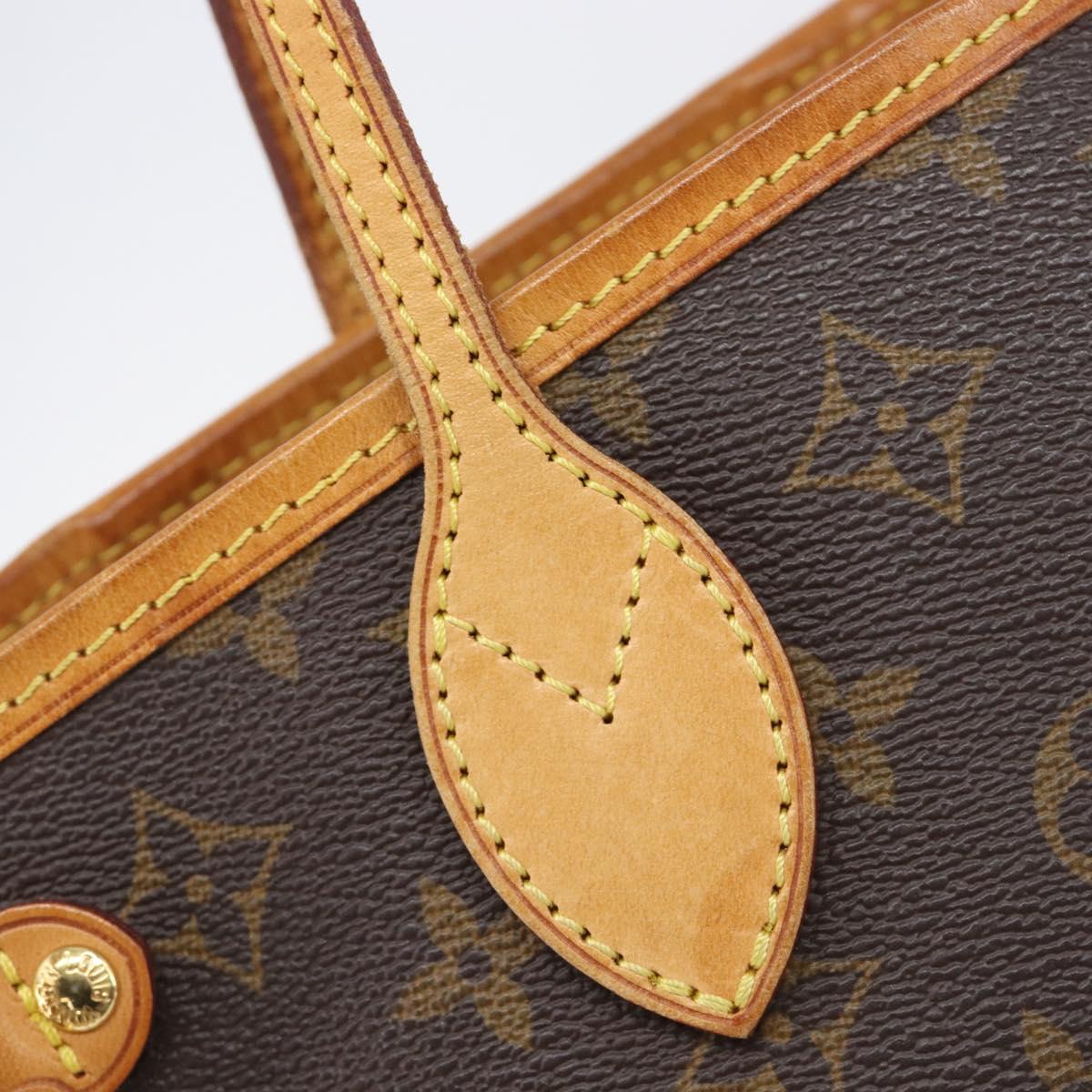 LOUIS VUITTON Monogram Neverfull PM Tote Bag M40155 LV Auth 206763A