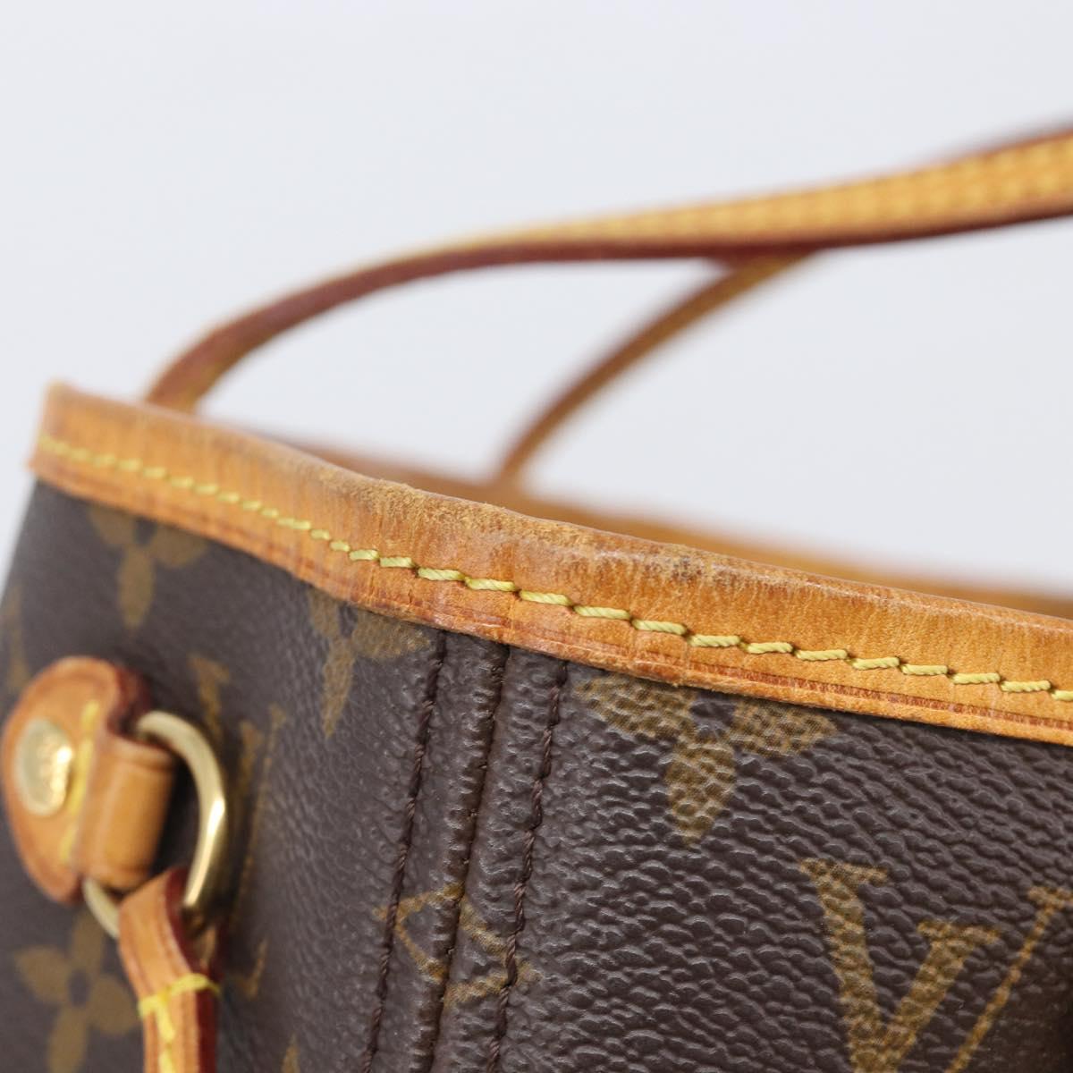 LOUIS VUITTON Monogram Neverfull PM Tote Bag M40155 LV Auth 206763A