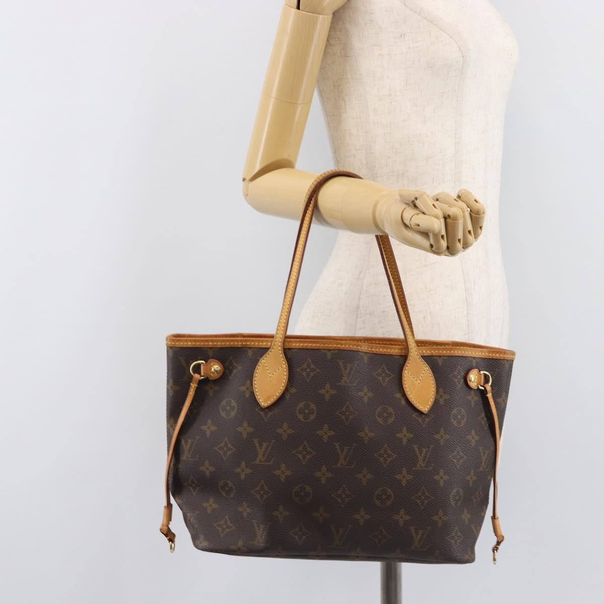 LOUIS VUITTON Monogram Neverfull PM Tote Bag M40155 LV Auth 206763A