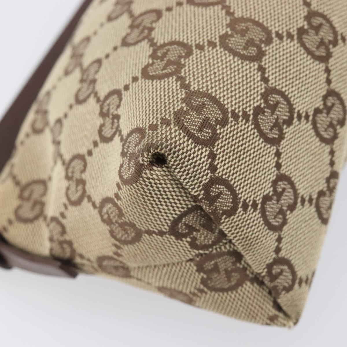 GUCCI GG Canvas Accessory Pouch Beige 103399 Auth 206767A