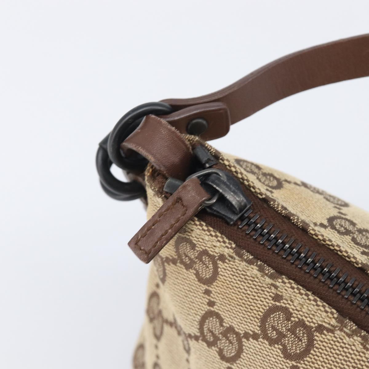 GUCCI GG Canvas Accessory Pouch Beige 103399 Auth 206767A