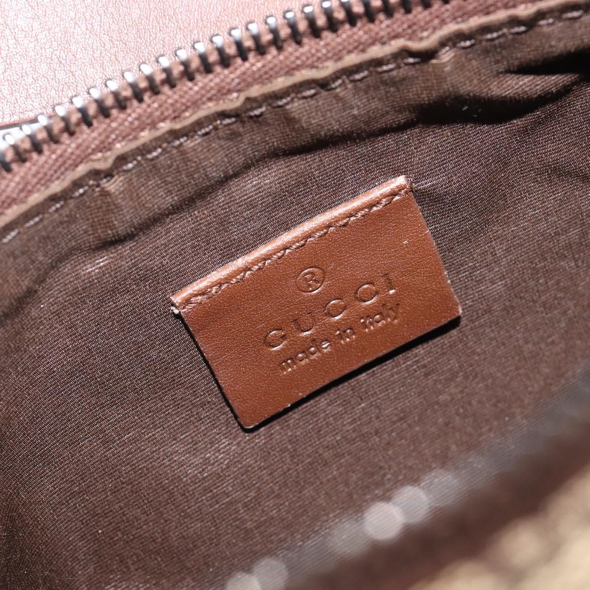 GUCCI GG Canvas Accessory Pouch Beige 103399 Auth 206767A