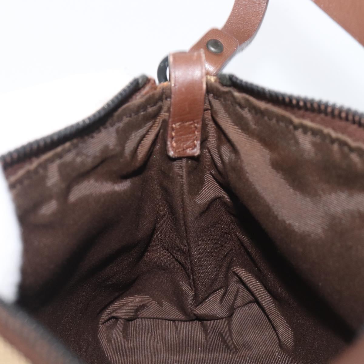 GUCCI GG Canvas Accessory Pouch Beige 103399 Auth 206767A
