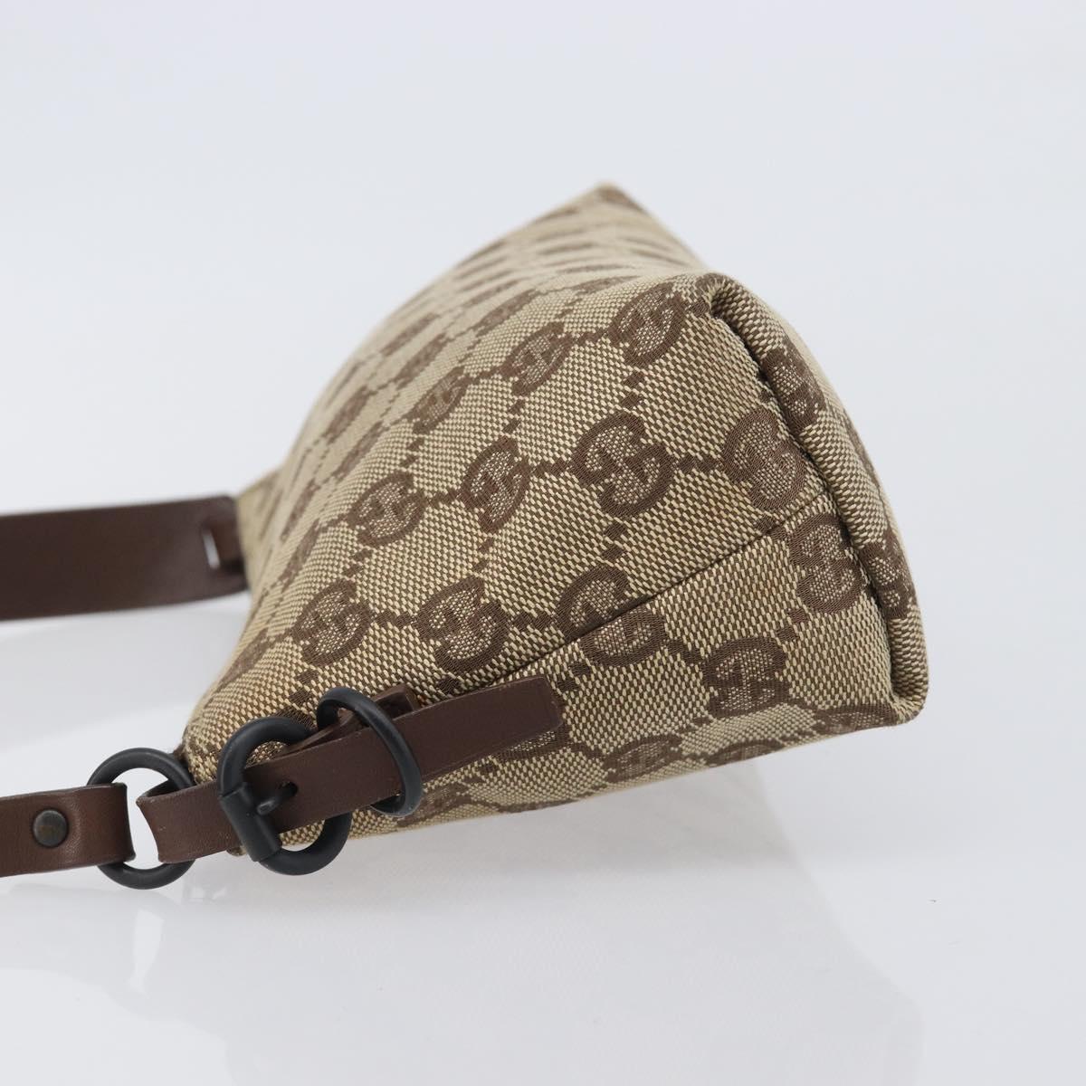 GUCCI GG Canvas Accessory Pouch Beige 103399 Auth 206767A