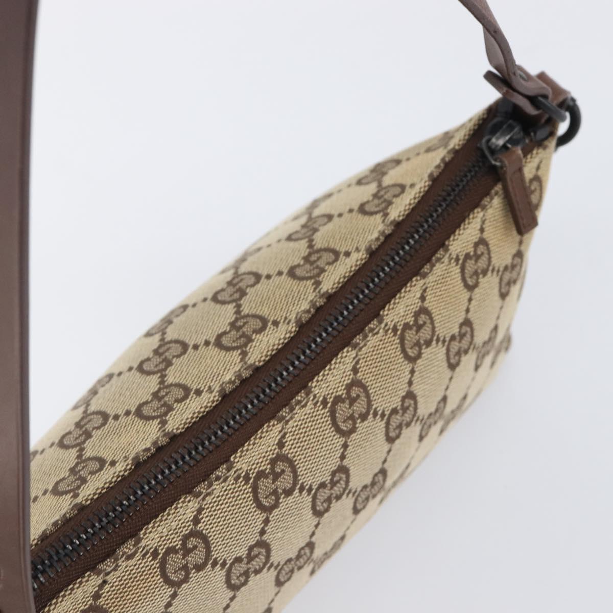 GUCCI GG Canvas Accessory Pouch Beige 103399 Auth 206767A