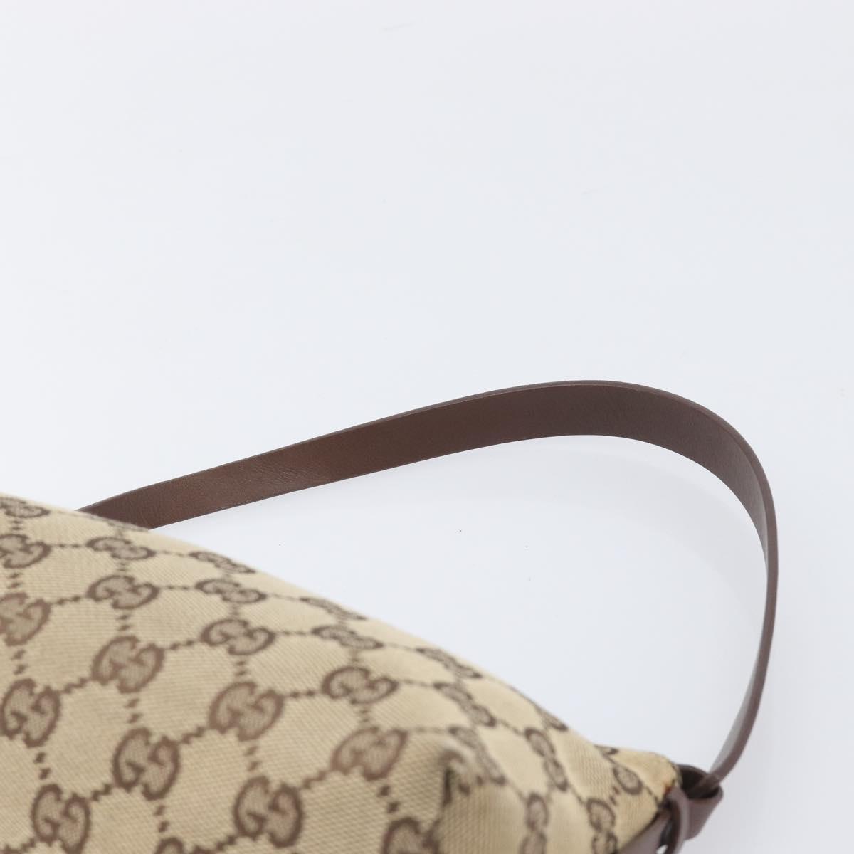 GUCCI GG Canvas Accessory Pouch Beige 103399 Auth 206767A