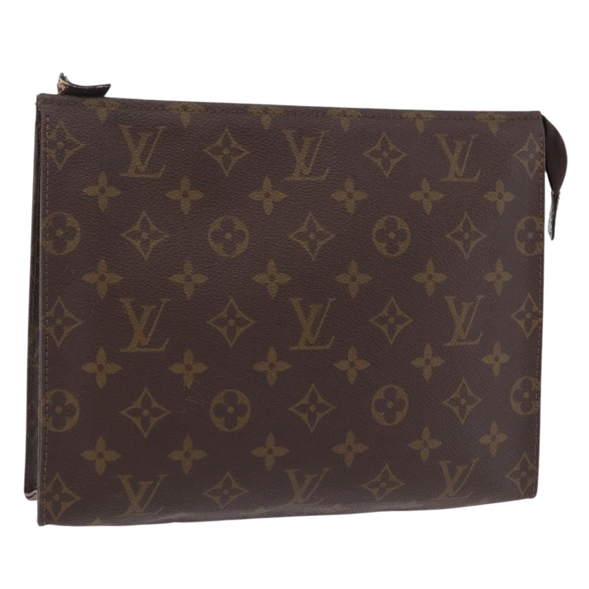 LOUIS VUITTON Monogram Poche Toilette 26 Pouch M47542 LV Auth 206769