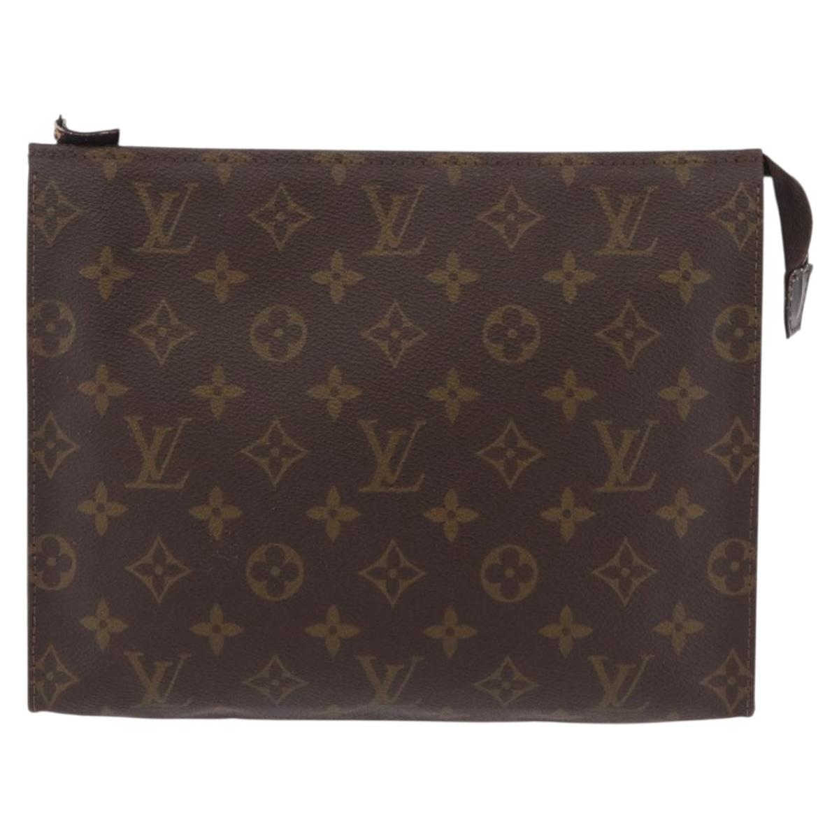LOUIS VUITTON Monogram Poche Toilette 26 Pouch M47542 LV Auth 206769