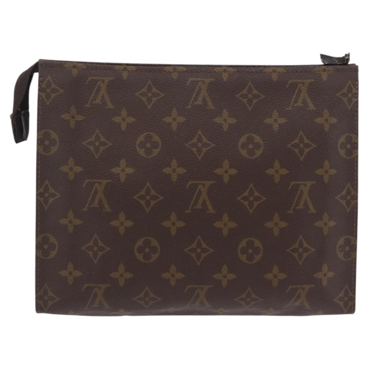 LOUIS VUITTON Monogram Poche Toilette 26 Pouch M47542 LV Auth 206769